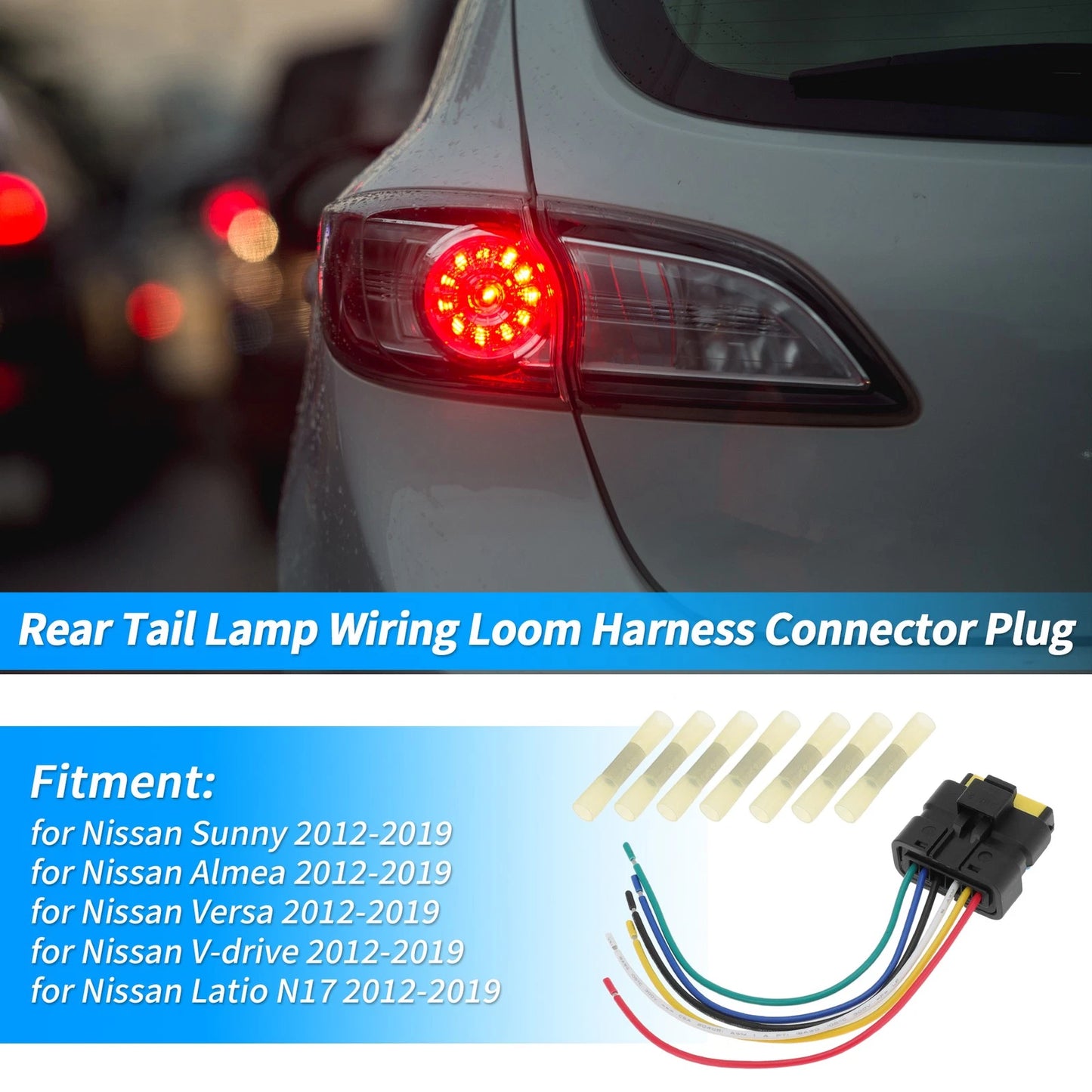 Rear Tail Light Harness for Nissan Sunny (2012-2019)