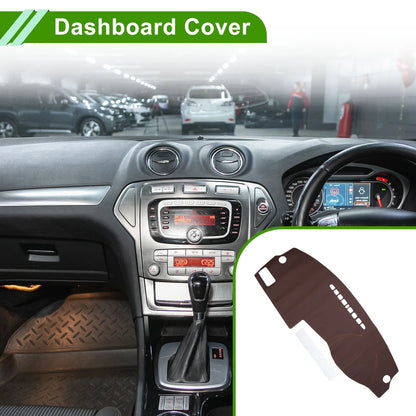 Dashboard Cover Mat for Ford Mondeo 2004-2012 - Brown Dash Cover
