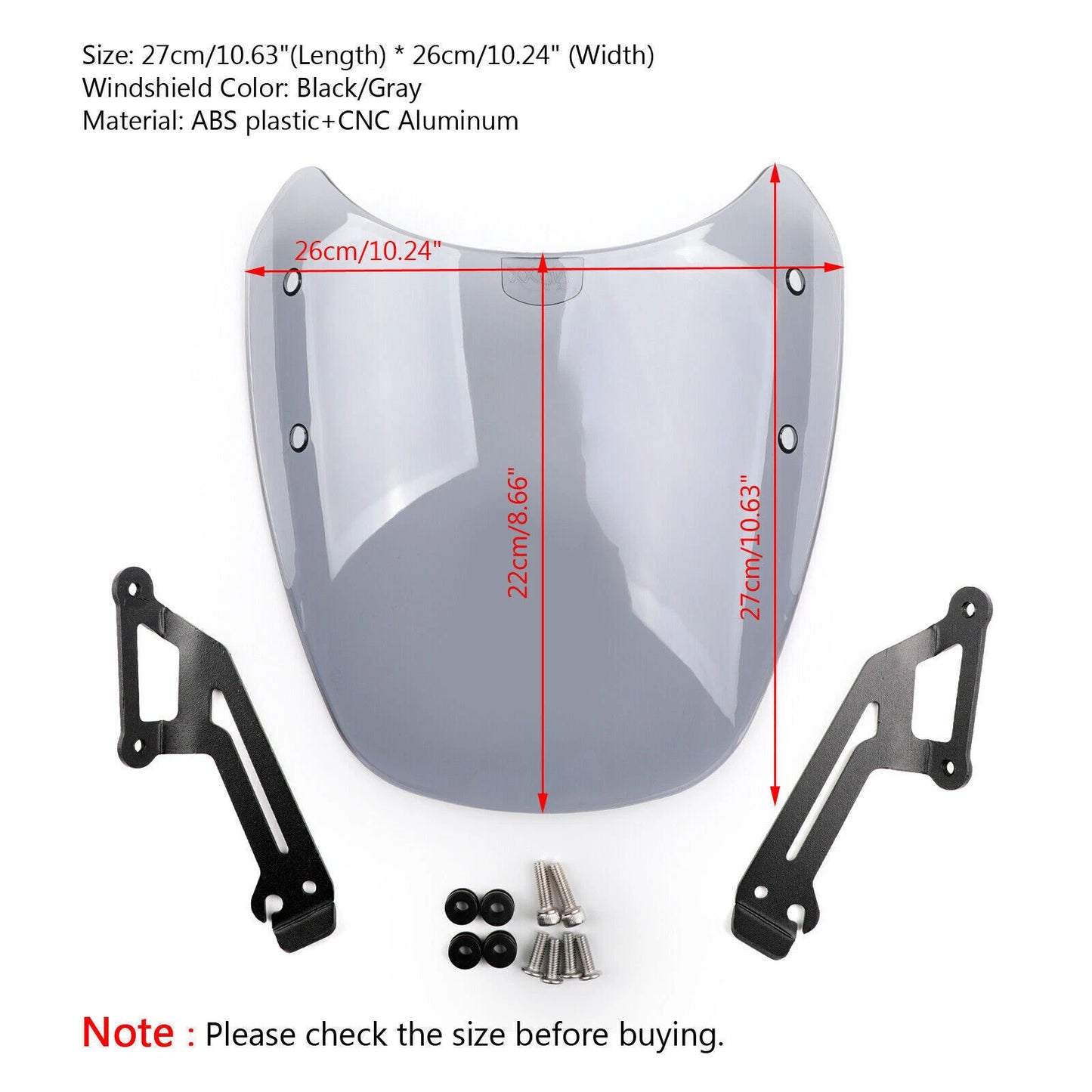 1x Windscreen for 15-18 Ducati Scrambler (2015-2018)