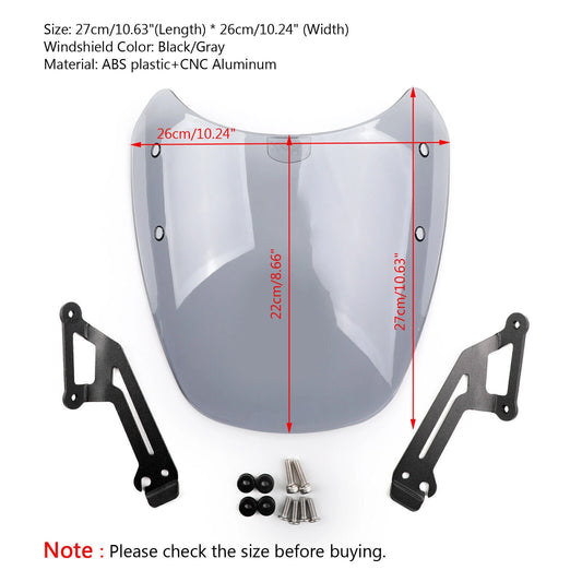 1x Windscreen for 15-18 Ducati Scrambler (2015-2018)