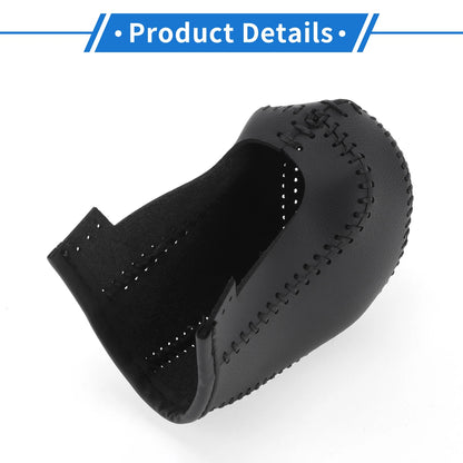 Car Gear Shift Knob Cover for Hyundai Tucson 2015-2018 Black Faux Leather