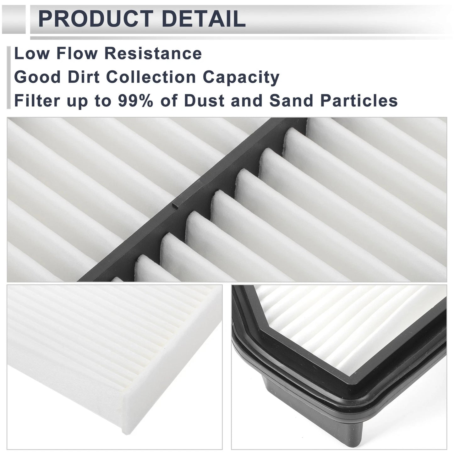 Cabin Air Filter Combo for Honda Civic 1.5L 2.0L (2016-2024)