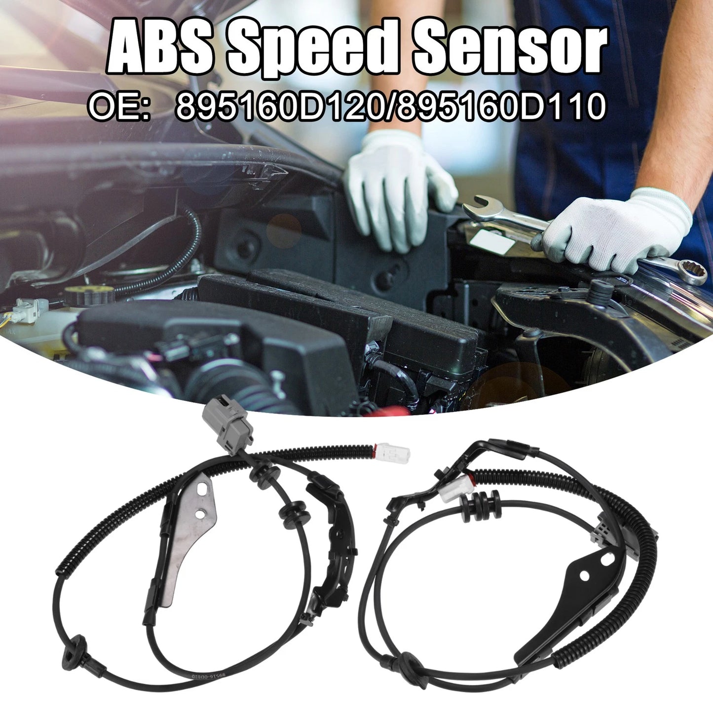 2 x ABS Wheel Speed Sensor for Toyota Yaris (2008–2012)