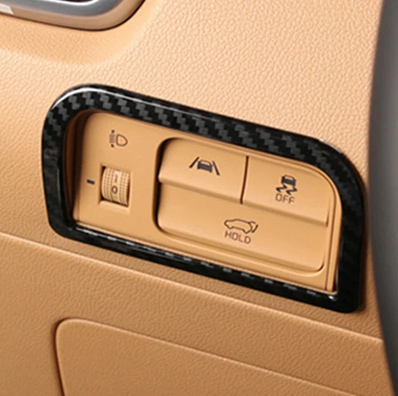 Carbon Fiber Switch Control Frame Button Cover Trim for KIA SORENTO (2021-2023)