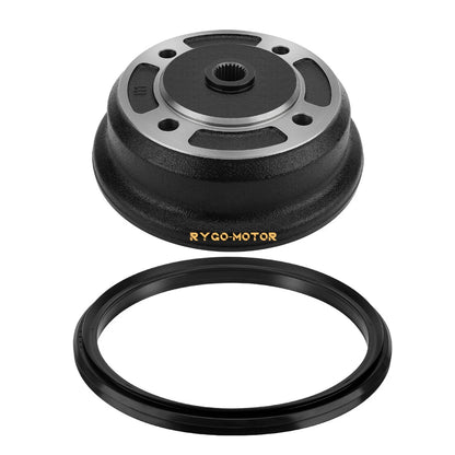 Front Brake Drum Wheel Hub & Seal for Kawasaki Mule 3010 (2001–2008)