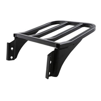 Black Detachable Rear Backrest Luggage Rack for Harley Dyna FXD FXDB (2006-2023)