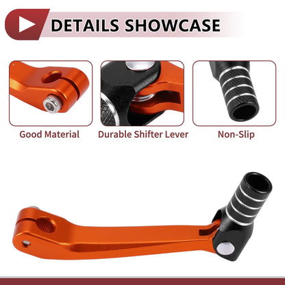 Shifter Lever for Honda CRF150F Orange Black Silver Tone (2003–2017)
