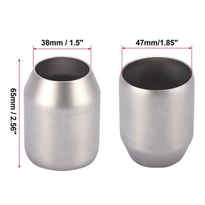 Exhaust Pipe Adapter 38-47mm 1.5-1.85 Muffler Connector for Motorcycle