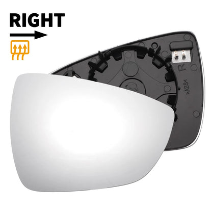 Right Side Heated White Mirror Glass for Ford Focus (2018-2023)