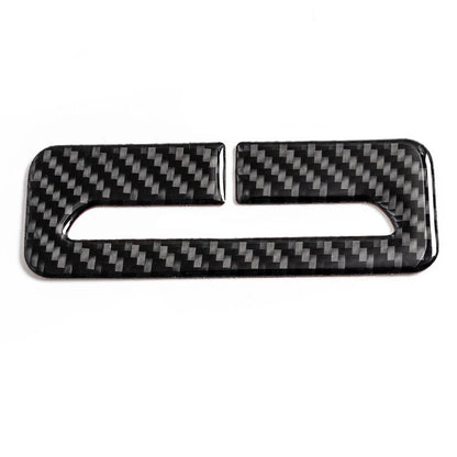 3PC Carbon Fiber Seat Safety Belt Button Panel Trims for 2015-2021 Dodge Challenger