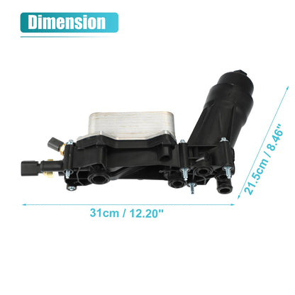 Oil Cooler Housing with Gaskets Sensor Assembly for Dodge