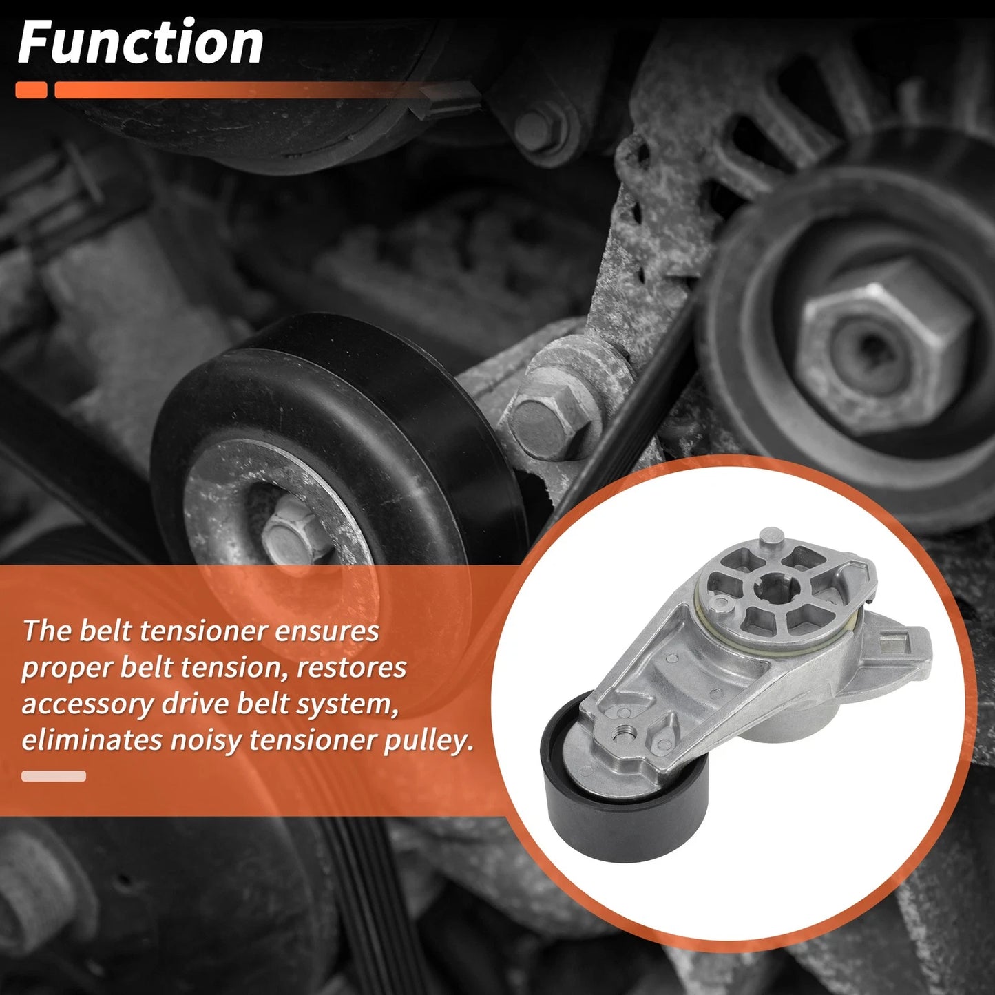 Drive Belt Tensioner & Pulley Assembly for Volvo D13 (2011-2025)