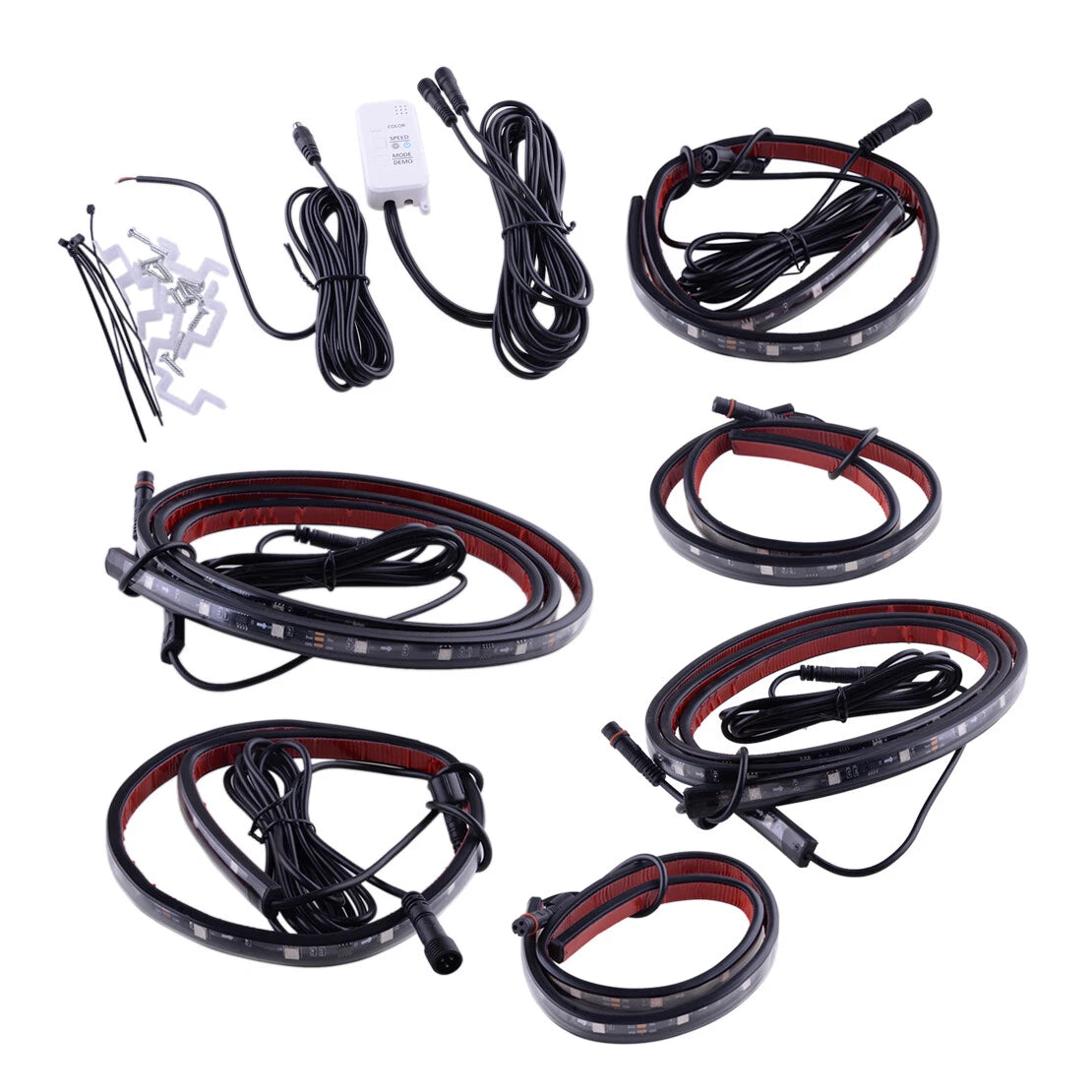 6Pcs RGB Dream Color Underglow LED Neon Strip Lights for Car