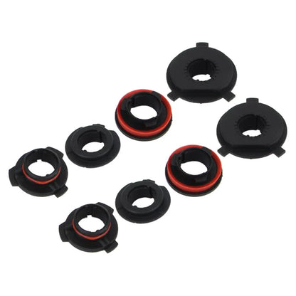 8 Pcs Headlight Adapter Bulb Holder Base for H4 H7 H11 9006 9005 Sockets