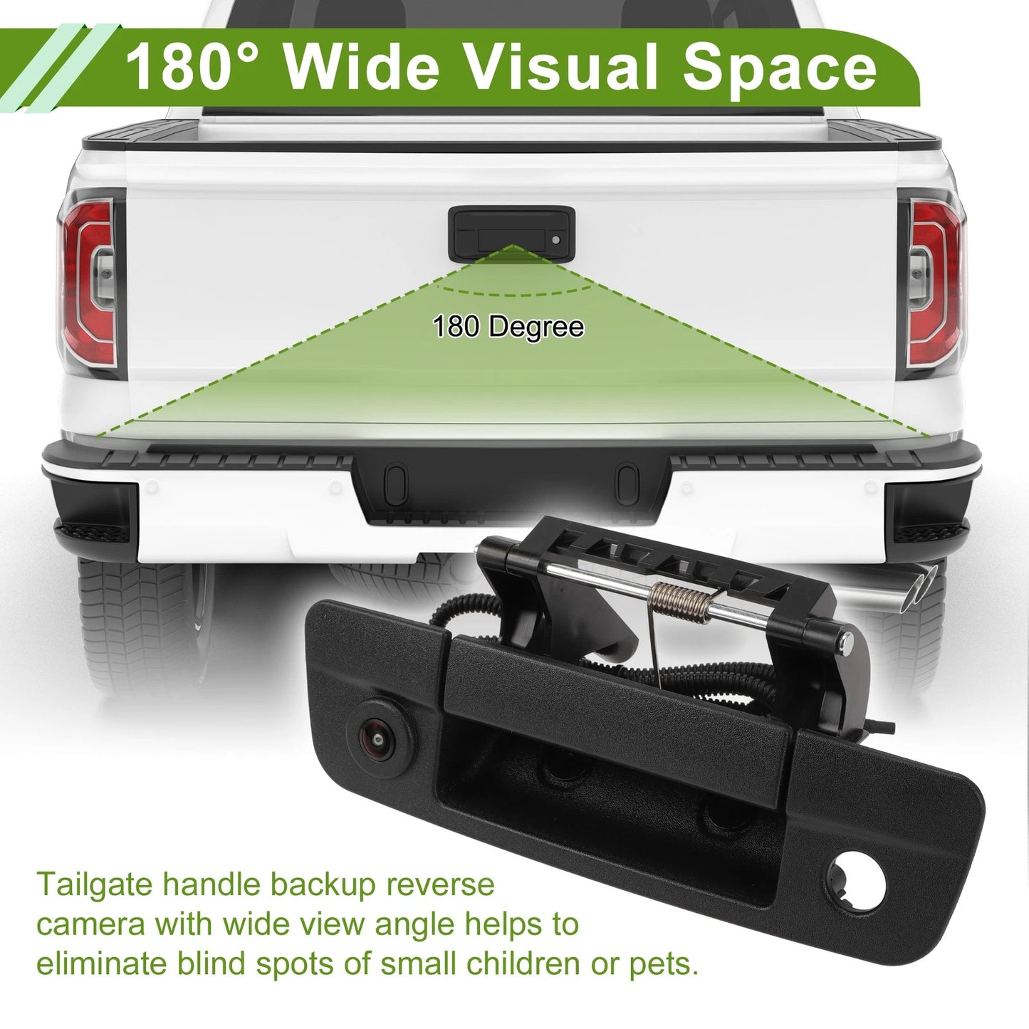 Tailgate Handle Backup Rear View Camera for Dodge Ram 1500