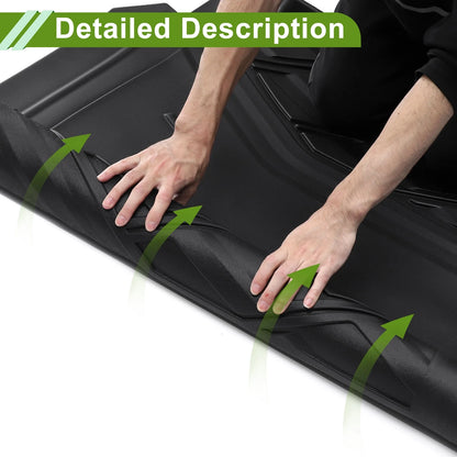Rear Trunk Mat for Jeep Wrangler JL 5 Seat with Speaker 2018-2024 TPE Liner