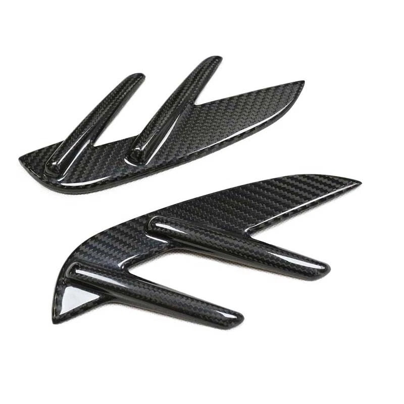 Real Carbon Fiber Side Fender Air Vent Cover Trim Fit For BMW M3 G80 2021-2023