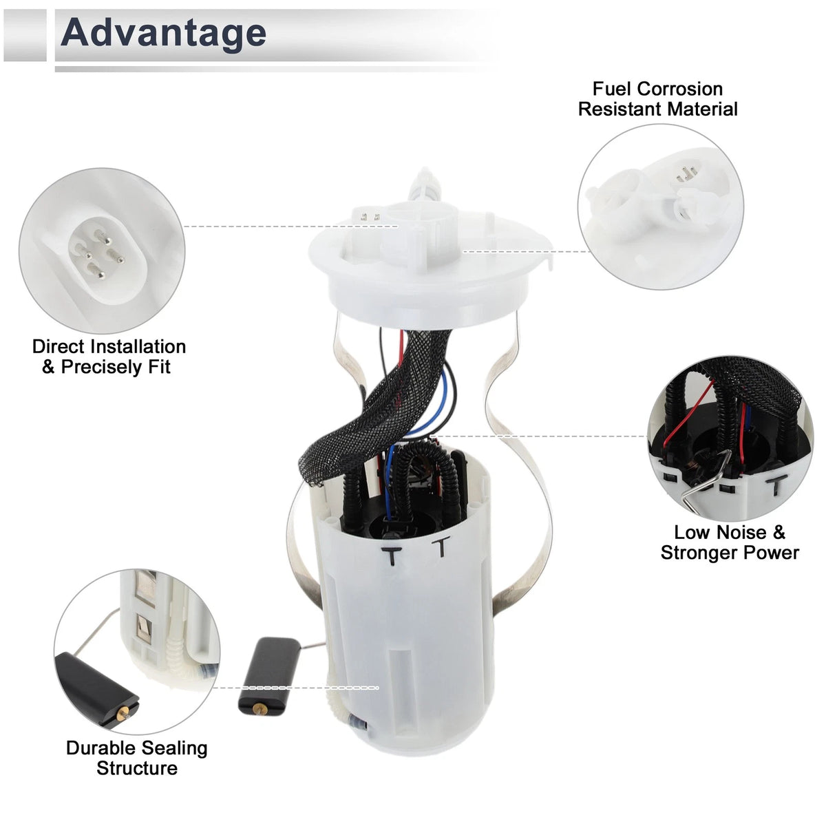 Fuel Pump Assembly for Land Rover Discovery V8 4.0L 4.6L (1999-2004)