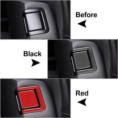 4x Carbon Fiber Rear Seat Adjustment Panel Cover for Toyota Tundra (14-21)