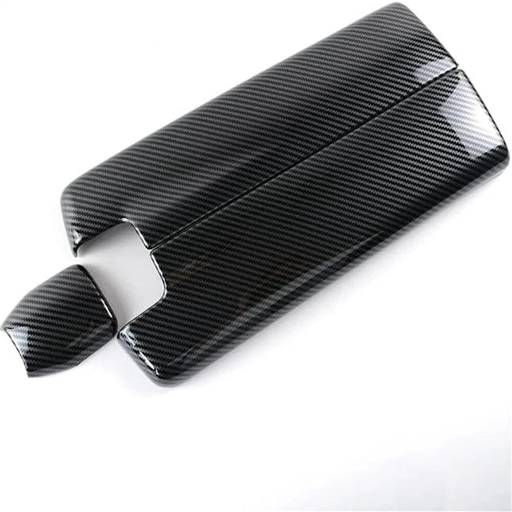 Carbon Fiber Console Armrest Box Cover Trim for Benz E Class W212 (2010-2015)