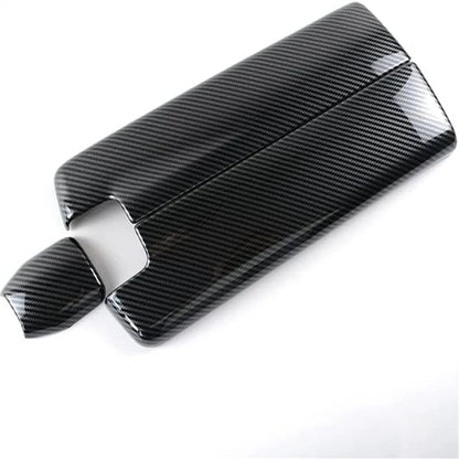 Carbon Fiber Console Armrest Box Cover Trim for Benz E Class W212 (2010-2015)