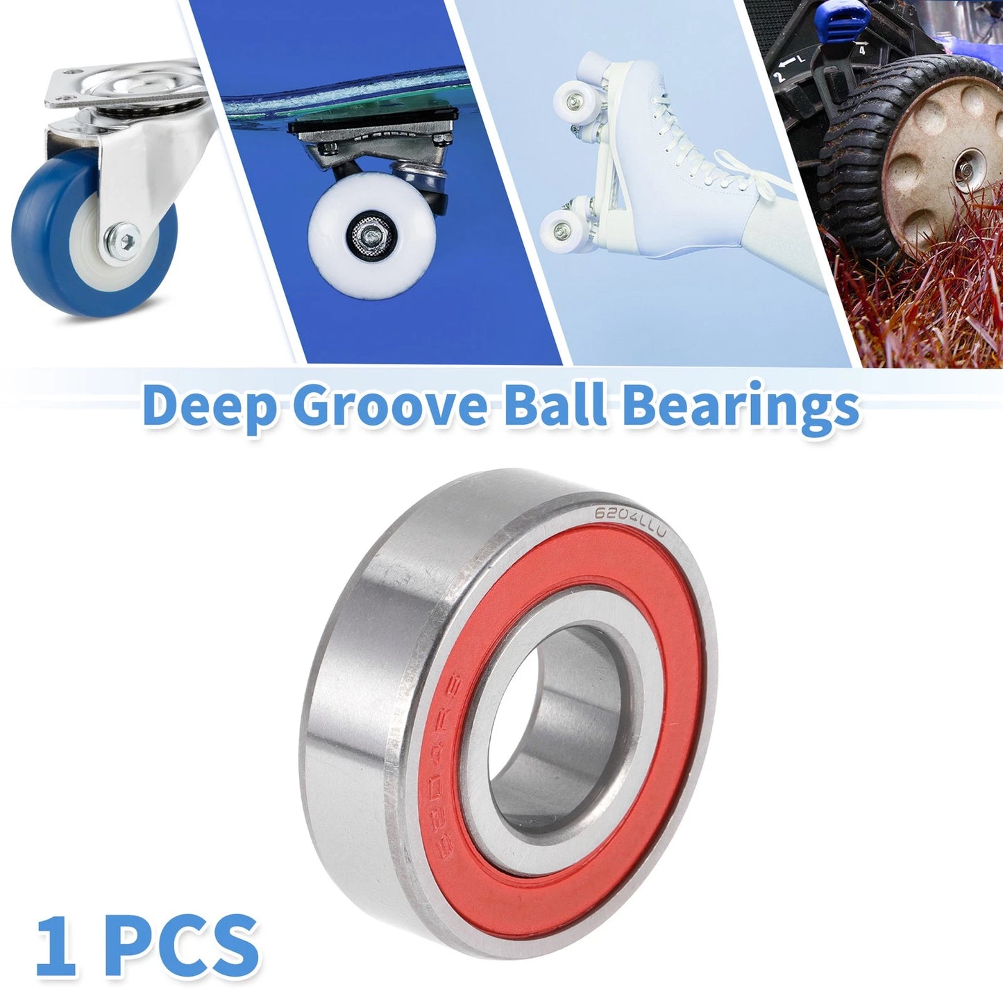 20x47x14mm Deep Groove Ball Bearings for Scooter Skateboard Wheel