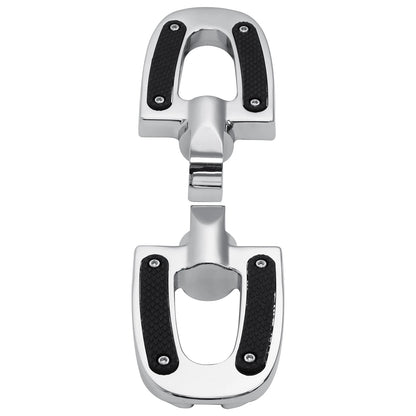 Chrome Passenger Footpeg Pegs for Harley Softail Fat Boy Low Rider (2018-2025)
