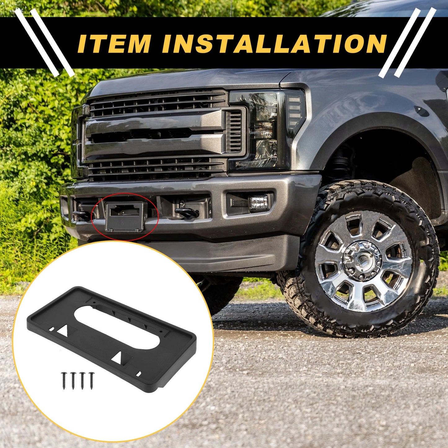 Front Bumper License Plate Bracket for Ford F-150 (2009-2014)