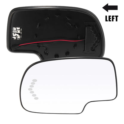 Driver Side Heated Mirror Glass with Backing Plate for GMC Yukon (2003 - 2006)