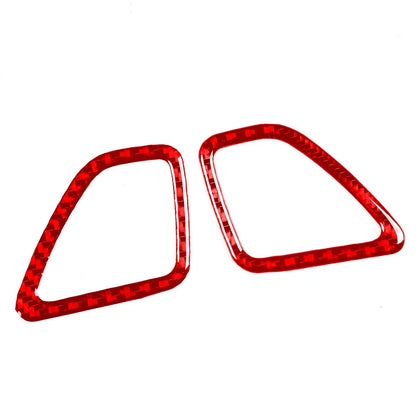 Carbon Fiber Red Dashboard Air Vent Outlet Cover Trim for Jeep Cherokee (2014-2023)