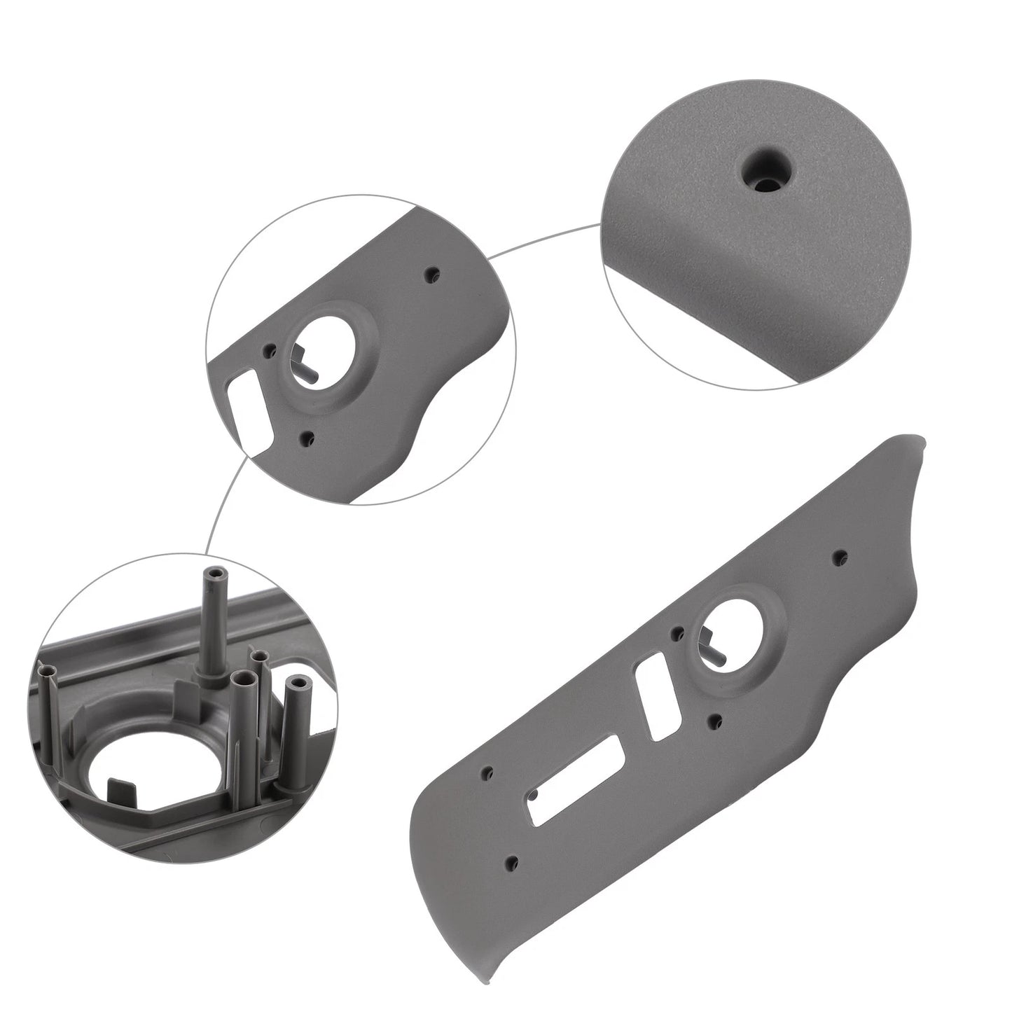 Front Left Seat Switch Housing Trim Bezel Panel for GMC Yukon XL 1500 Gray