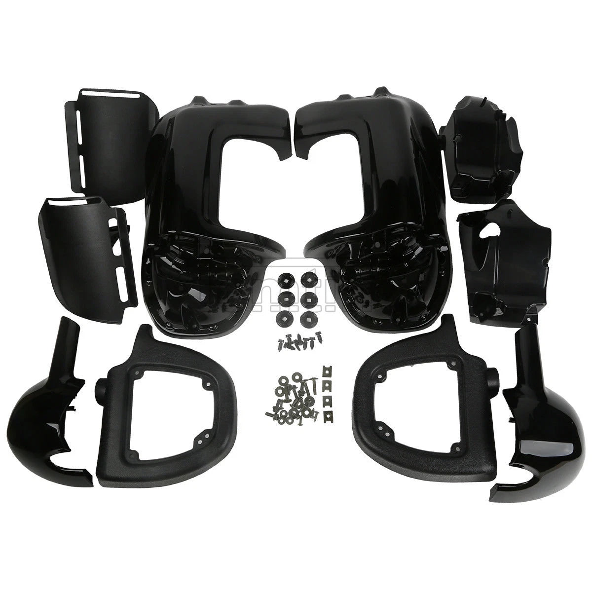 Black Lower Vented Leg Fairing for Harley Touring Tri Street Glide (1983-2013)
