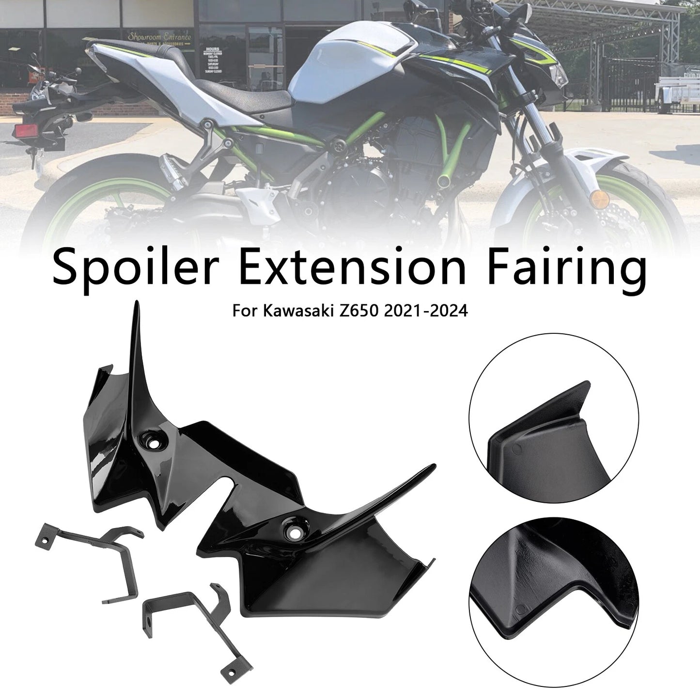 Front Downforce Spoiler Extension for Kawasaki Z650 (2021-2024)