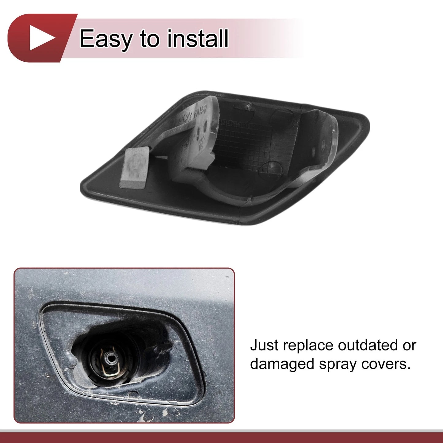 Front Right Bumper Trim Nozzle Cover for BMW 320i (2012-2019)