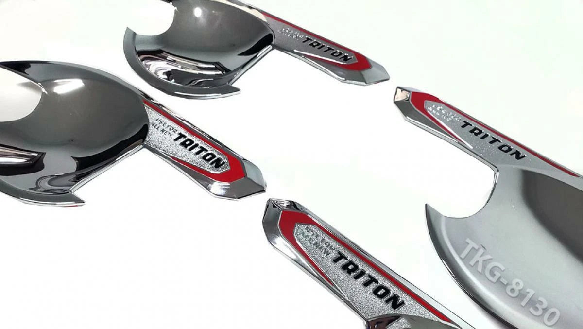 4 x Door Bowl Cup Handle Covers Chrome for Mitsubishi L200 Triton (2019-2020)