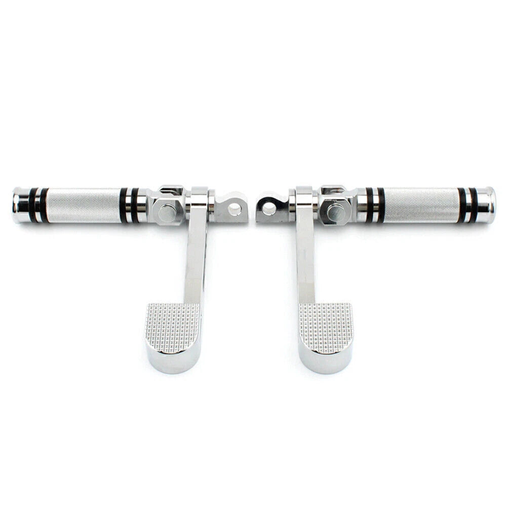 Footrest Footpegs with Heel Rest Chrome for Harley Sportster XL 883 1200 (2004-2023)