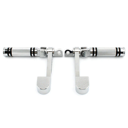 Footrest Footpegs with Heel Rest Chrome for Harley Sportster XL 883 1200 (2004-2023)