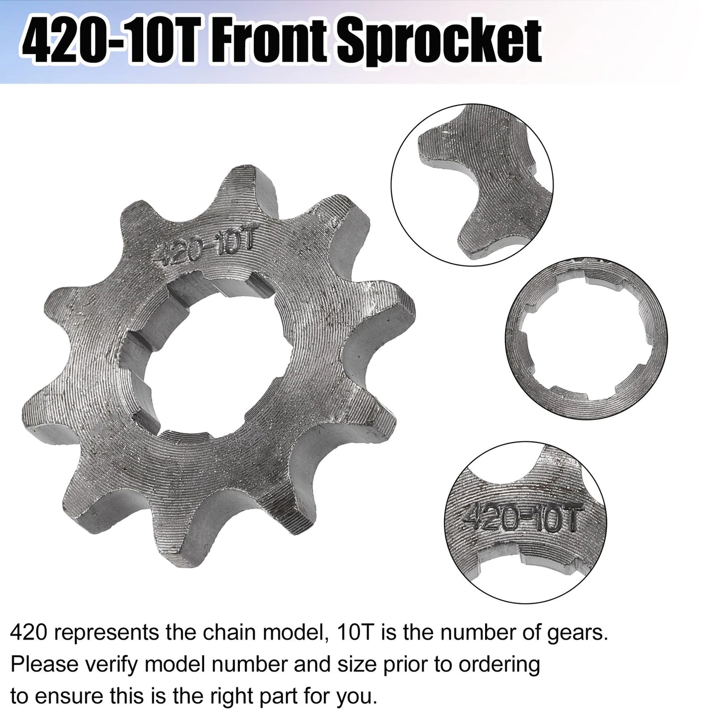 20mm Front Engine Sprocket for Dirt Bike Mini Bike