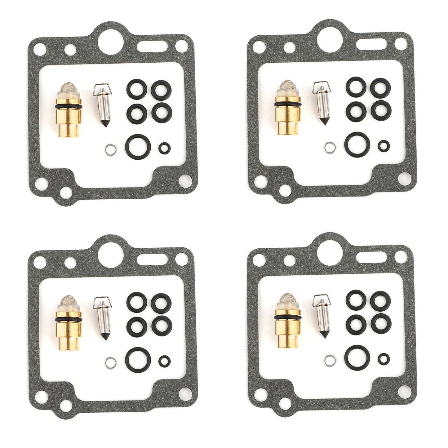 4 Sets Carburetor Repair Kit for Yamaha XJ700, XJ750, FJ1100 (1985-1990)