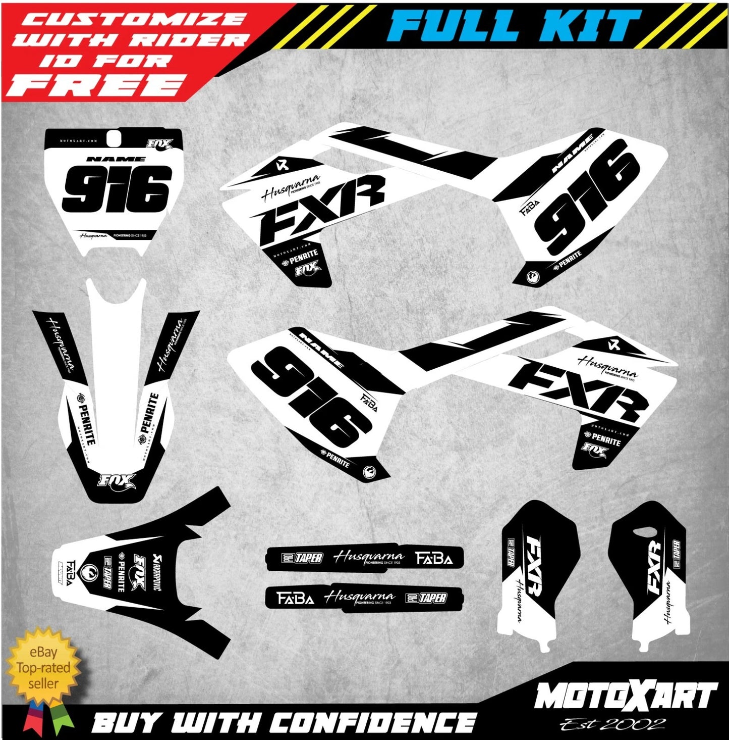 Graphics Kit for Husqvarna TC 65 (2017-2023)