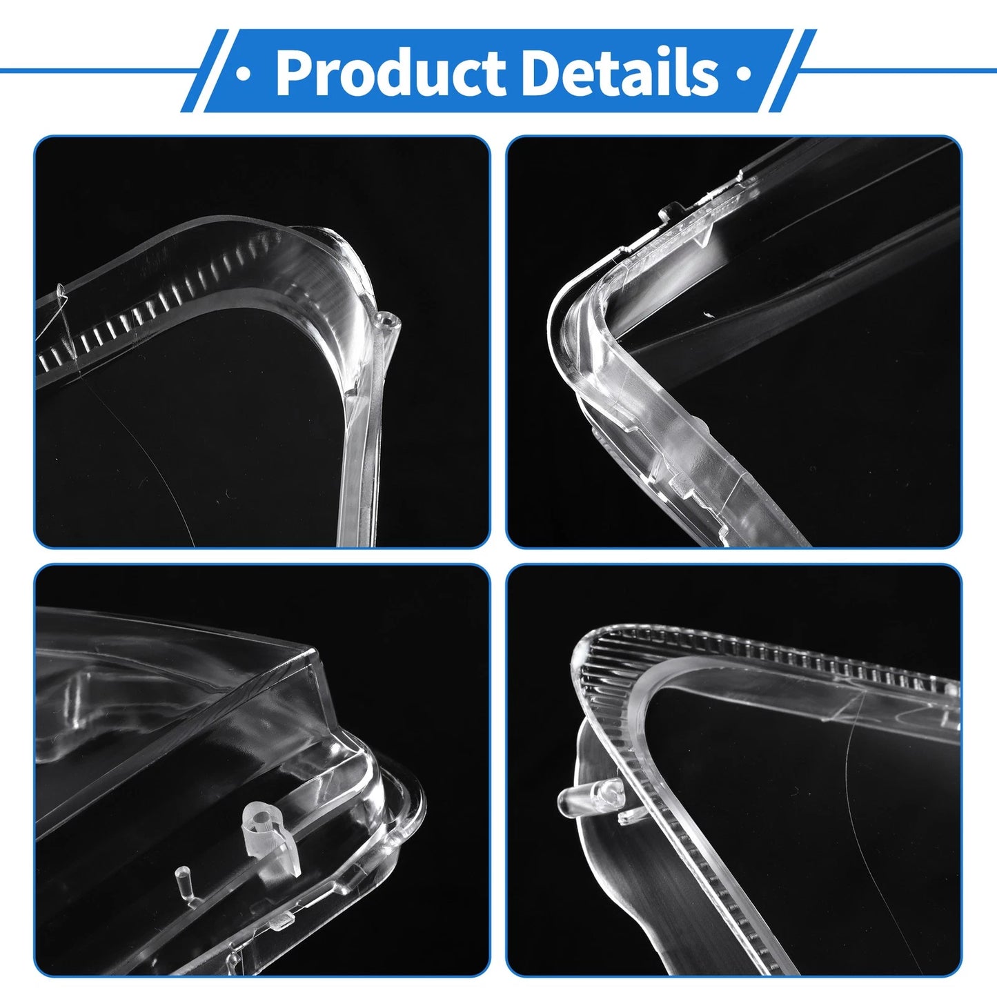 Front Right Headlight Lens Cover for Mitsubishi Pajero (2007-2018)