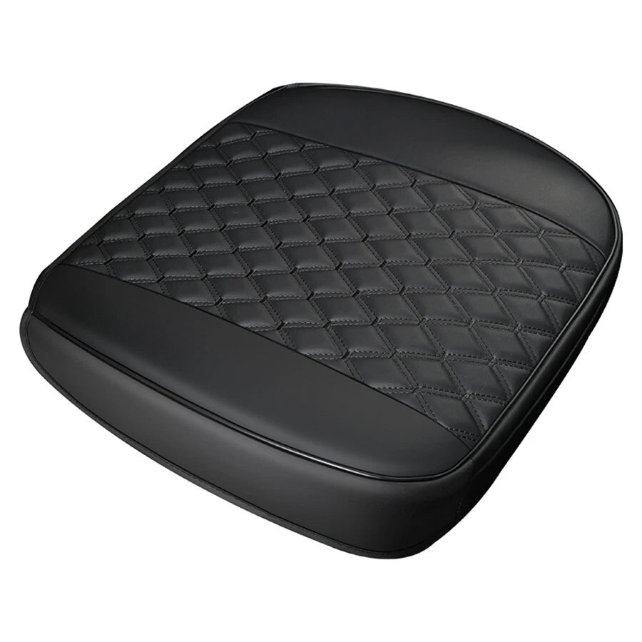 Black PU Leather Front Seat Cover Cushion for Car SUV (Universal)
