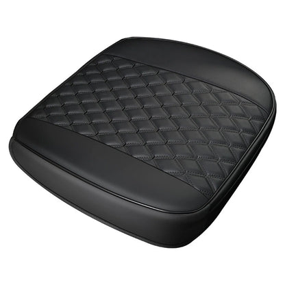 Black PU Leather Front Seat Cover Cushion for Car SUV (Universal)