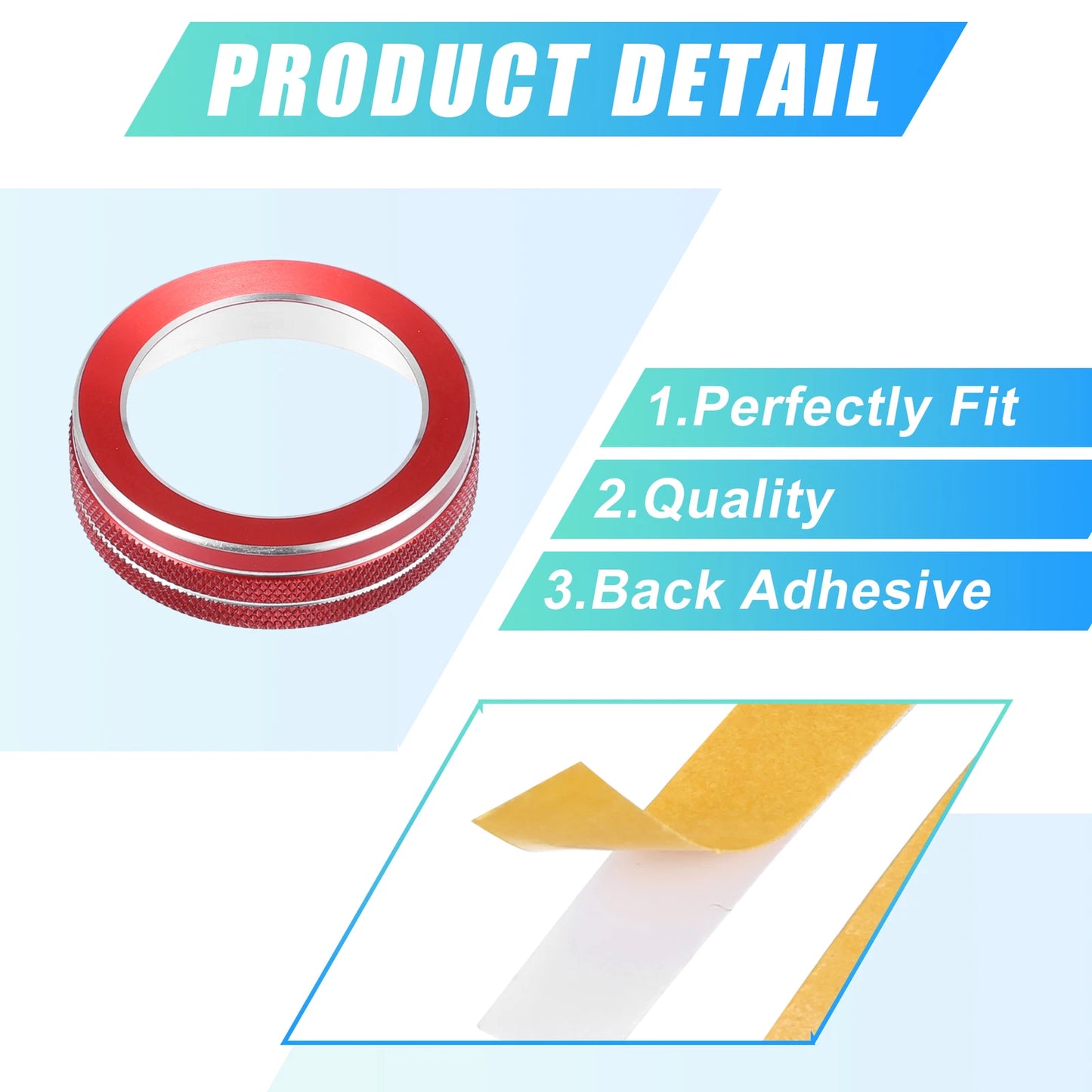Aluminum Alloy Car Mode Switch Knob Cover Trim for Ford Explorer (2020-2022)