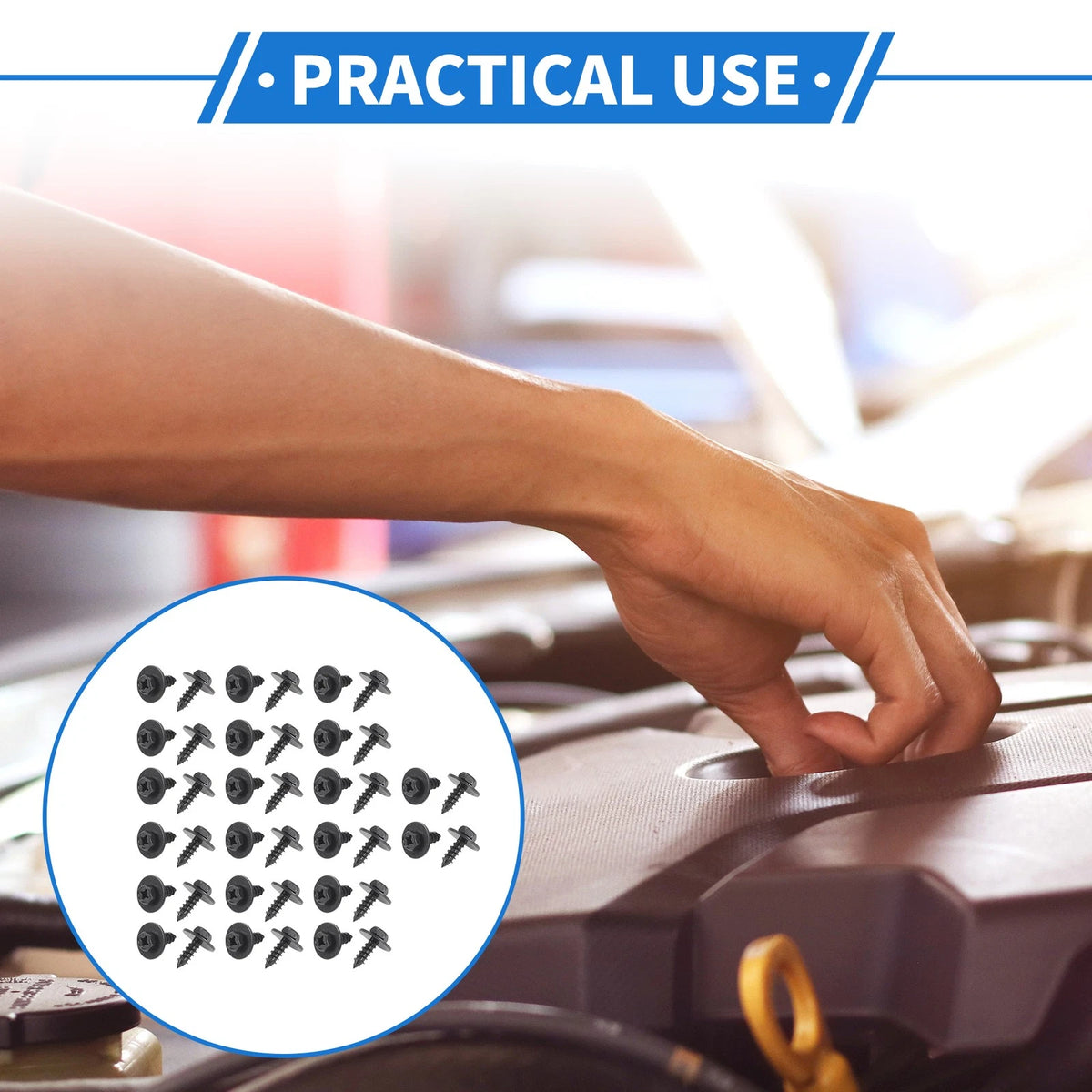 40 Pcs Fender Liner Splash Shield Bumper Cover Screws for Toyota Avalon