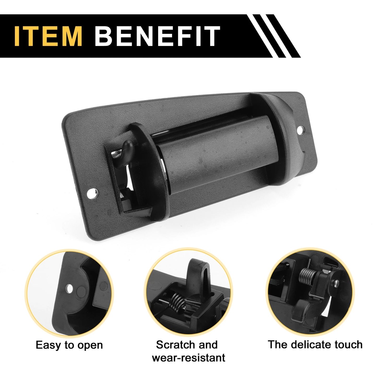 Front Right Door Handle for Chevrolet Silverado 2500 (1999-2004) Black