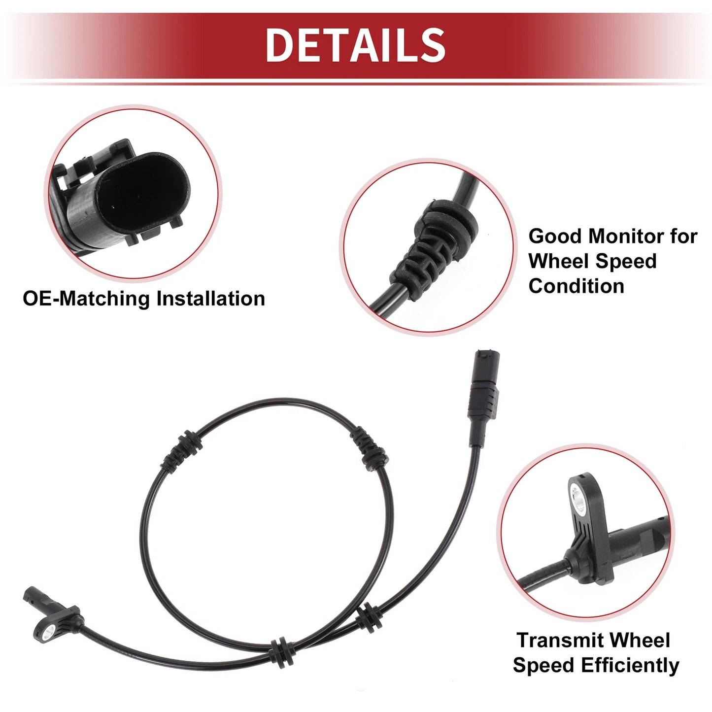 ABS Wheel Speed Sensor for Mercedes-Benz E350 (2006-2009)