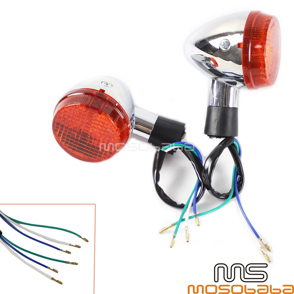 Front Turn Signal Lights for Honda Shadow Spirit Aero VT750 VT400 (04-07)