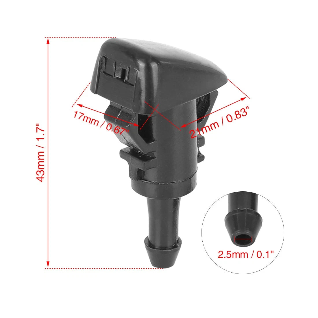 Windshield Washer Nozzle Jet Spray for Chrysler 200 (2011-2014)