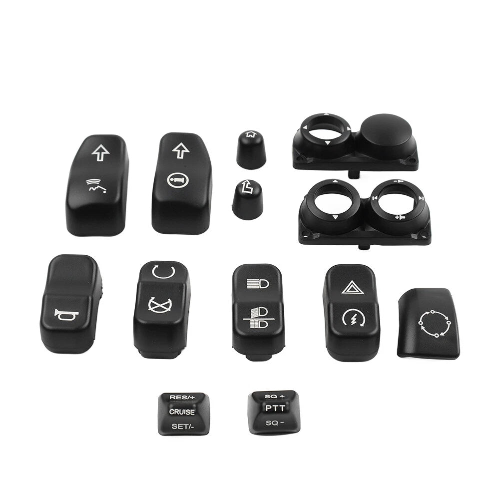 Hand Control Switch Housing Button Cover for Harley Touring FLHTC FLHX (14-23)